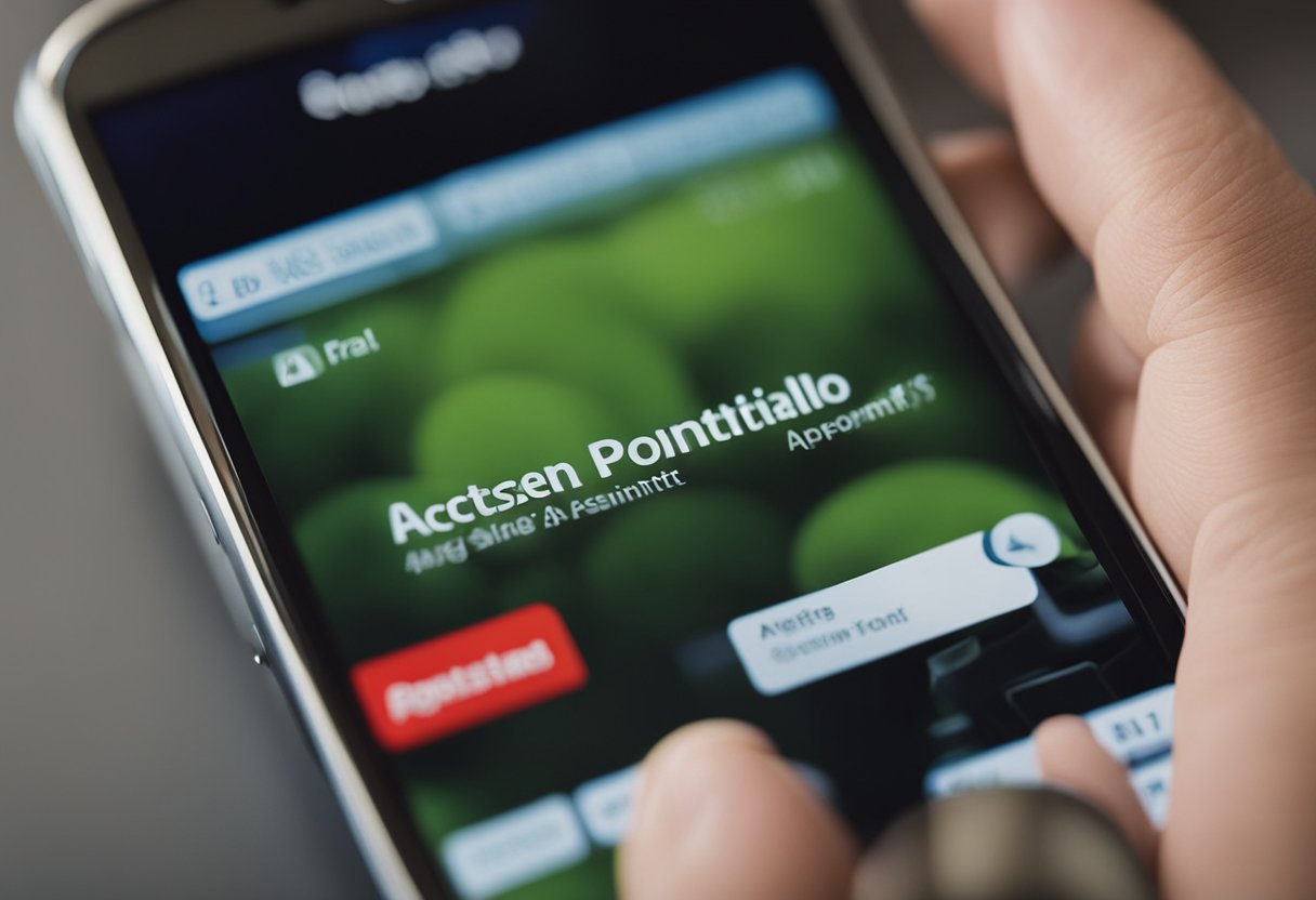 A customer's finger pressing a button on a digital device to book a tire appointment at Costco's website