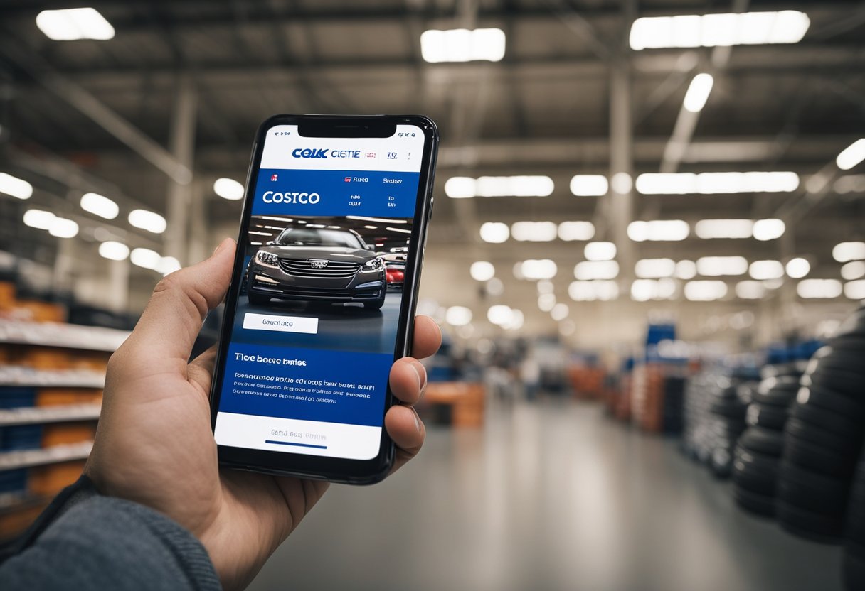 Book a tire appointment at Costco